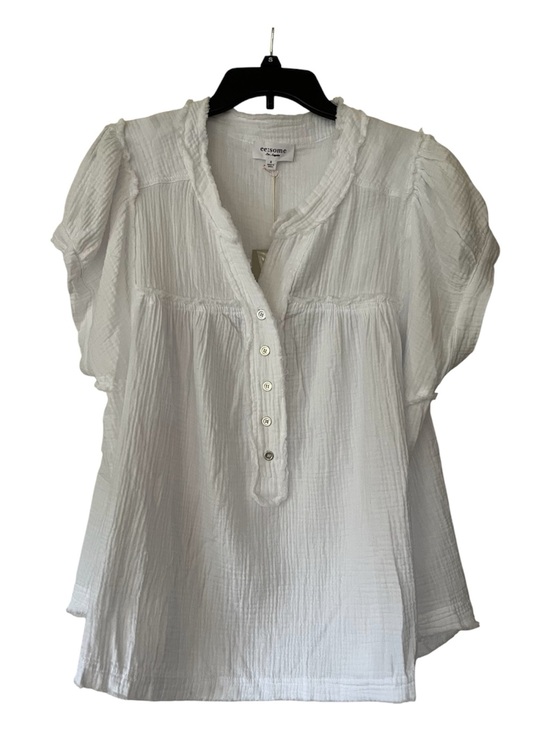 eesome Tops - ee:some Women’s White blouse gauzy oversized relaxed blouse top size small New